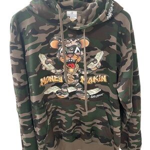 Game Changer amo  print hoodie streetwear front pocket hood XL unisex